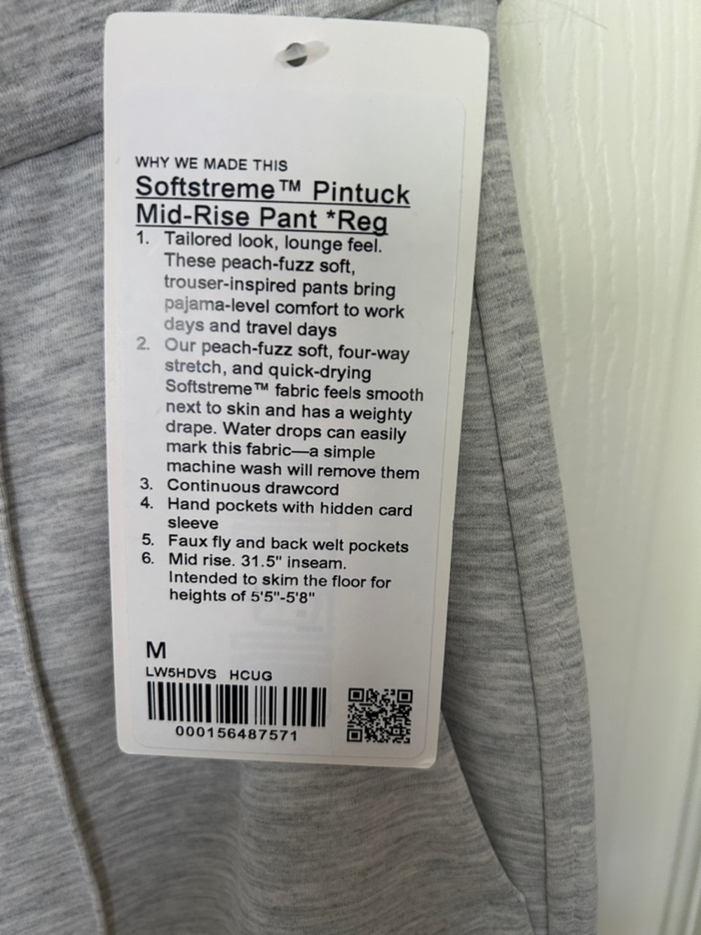 lululemon athletica Light Heather Gray Wide-Leg Pants - Picture 4 of 9